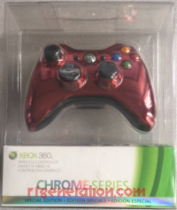 Microsoft Xbox 360 Wireless Controller Special Edition Chrome Series - Red Box Front 200px