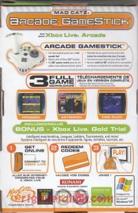 Arcade GameStick Mad Catz Box Back 200px