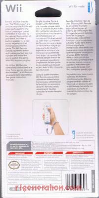 Nintendo Wii Remote  Box Back 200px