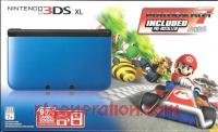 Nintendo 3DS XL Blue/Black with Mario Kart 7 Pre-Installed Box Front 200px