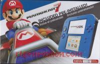Nintendo 2DS Blue / Black Box Front 200px