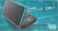 new Nintendo 2DS XL Black + Turquoise Box Front 200px