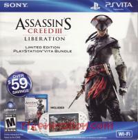 Sony PS Vita Assassin's Creed III: Liberation Limited Edition Crystal White WiFi Model Box Front 200px