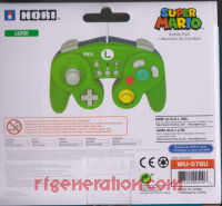 Hori Battle Pad for Wii U Luigi Box Back 200px