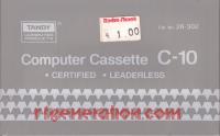 Computer Cassette C-10 Tandy Box Front 200px