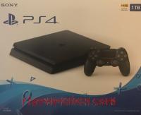 Sony PlayStation 4 Slim Jet Black 1TB - HDR Ready Box Front 200px