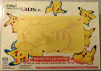 new Nintendo 3DS XL Pikachu Yellow Edition Box Front 200px