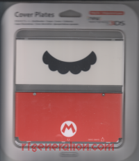 new Nintendo 3DS Cover Plate Mario Mustache #47 Box Front 200px