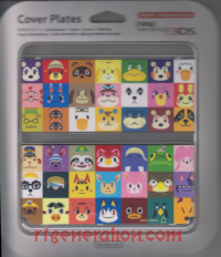 new Nintendo 3DS Cover Plate Animal Crossing Mosaic #68 Box Front 200px