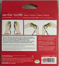 Joy-Con (L) / (R) Neon Yellow Box Back 200px