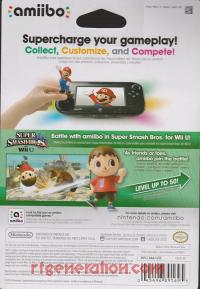 Amiibo: Super Smash Bros.: Villager  Box Back 200px