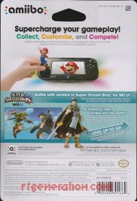 Amiibo: Super Smash Bros.: Marth  Box Back 200px