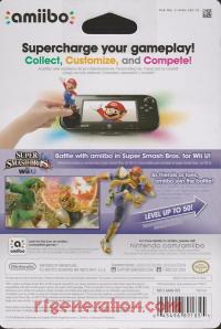 Amiibo: Super Smash Bros.: Captain Falcon  Box Back 200px