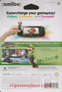 Amiibo: Super Smash Bros.: Luigi  Box Back 200px