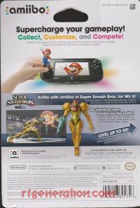 Amiibo: Super Smash Bros.: Samus  Box Back 200px
