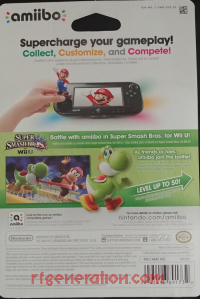 Amiibo: Super Smash Bros.: Yoshi  Box Back 200px