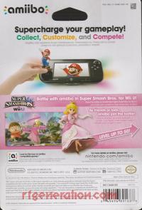 Amiibo: Super Smash Bros.: Peach  Box Back 200px