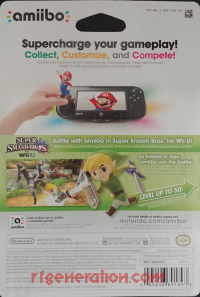 Amiibo: Super Smash Bros.: Toon Link  Box Back 200px