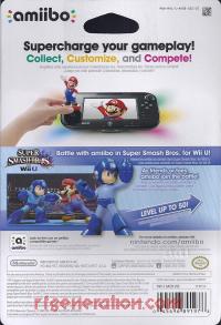 Amiibo: Super Smash Bros.: Mega Man  Box Back 200px