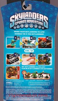 Skylanders Spyro's Adventure: Bash Blue Box Back 200px