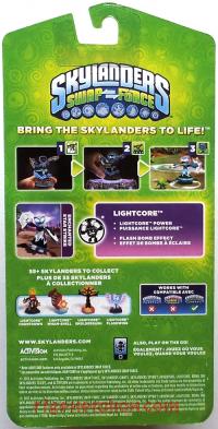 Skylanders Swap Force: Enchanted Star Strike Lightcore - Wal-Mart Exclusive Box Back 200px