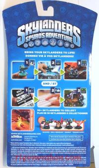 Skylanders Spyro's Adventure: Drill Sergeant Clear Red Box Back 200px