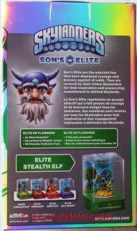 Skylanders Eon's Elite: Elite Stealth Elf  Box Back 200px