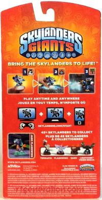 Skylanders Giants: Flashwing Jade - Target Exclusive Box Back 200px