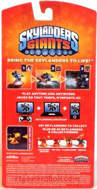 Skylanders Giants: Hot Dog Molten - Wal-Mart Exclusive Box Back 200px