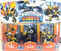 Skylanders Giants: Legendary Ignitor / Legendary Slam-Bam / Legendary Jet-Vac  Box Front 200px