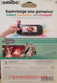 Amiibo: Super Smash Bros.: Palutena  Box Back 200px