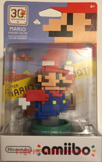 Amiibo: Mario 30th Anniversary: 8-Bit Mario Modern Colors Box Front 200px