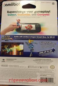 Amiibo: Super Smash Bros.: Zero Suit Samus  Box Back 200px