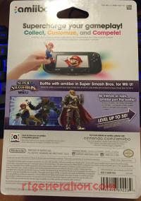 Amiibo: Super Smash Bros.: Ganondorf  Box Back 200px