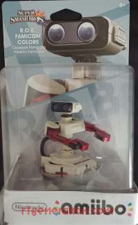 Amiibo: Super Smash Bros.: R.O.B. Famicom Colors Box Front 200px