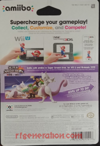 Amiibo: Super Smash Bros.: Mewtwo  Box Back 200px