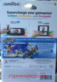 Amiibo: Super Smash Bros.: Falco  Box Back 200px
