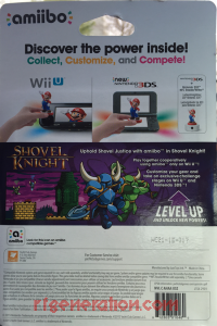 Amiibo: Shovel Knight: Shovel Knight  Box Back 200px