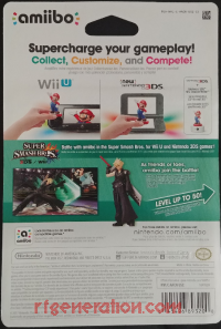 Amiibo: Super Smash Bros.: Cloud Player 2 Box Back 200px
