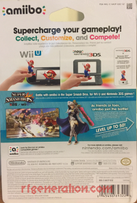 Amiibo: Super Smash Bros.: Corrin Player 2 Box Back 200px