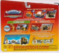Skylanders SuperChargers Supercharged Combo Pack: Turbo Charged Donkey Kong / Barrel Blaster  Box Back 200px