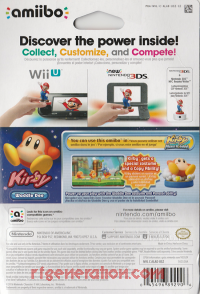 Amiibo: Kirby: Waddle Dee  Box Back 200px