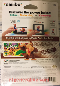 Amiibo: Super Mario Bros.: Donkey Kong  Box Back 200px