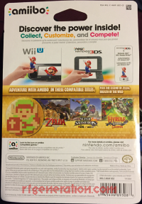 Amiibo: The Legend of Zelda: 8-Bit Link  Box Back 200px