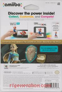 Amiibo: The Legend of Zelda: Breath of the Wild: Zelda  Box Back 200px