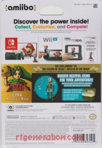 Amiibo: The Legend of Zelda: Majora's Mask Link  Box Back 200px