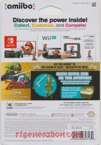 Amiibo: The Legend of Zelda: Skyward Sword Link  Box Back 200px