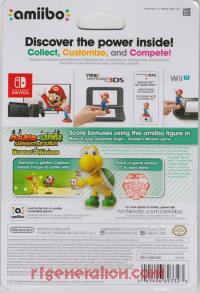 Amiibo: Super Mario Bros.: Koopa Troopa  Box Back 200px