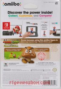 Amiibo: Super Mario Bros.: Goomba  Box Back 200px