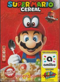 Amiibo: Super Mario Cereal  Box Front 200px